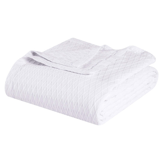 Diamond Weave All-Season Bedding Cotton Blanket