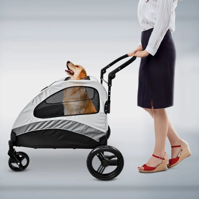 Dog Stroller for Medium and Large Dogs Folding Pet Cat Stroller