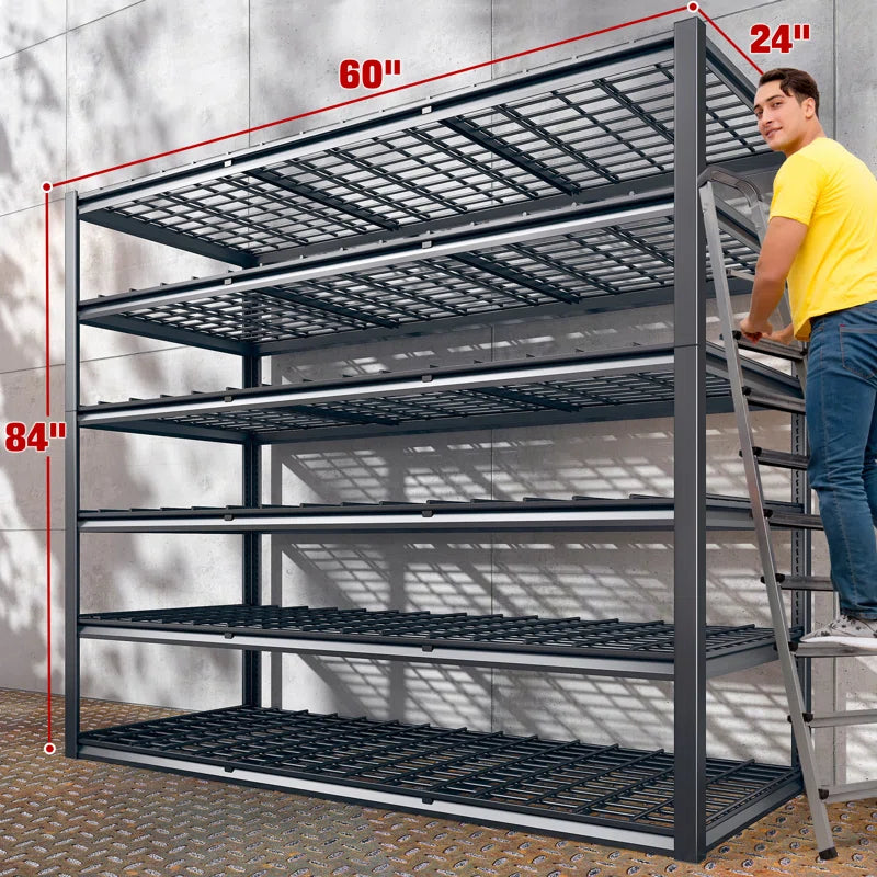 3500 LBS Heavy Duty Metal Storage Shelves, Steel Shelving Unit for Garage