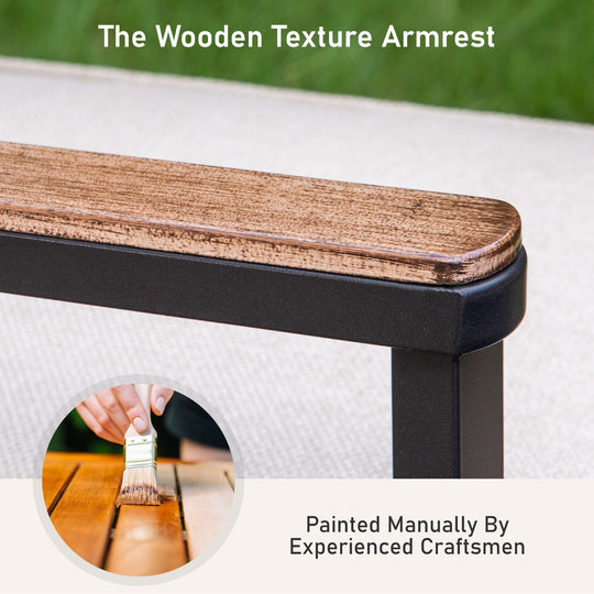 MAISON ARTS 5/7 Pieces Outdoor Dining Set, round Table and Woven Wicker Dining Chairs with Cushions