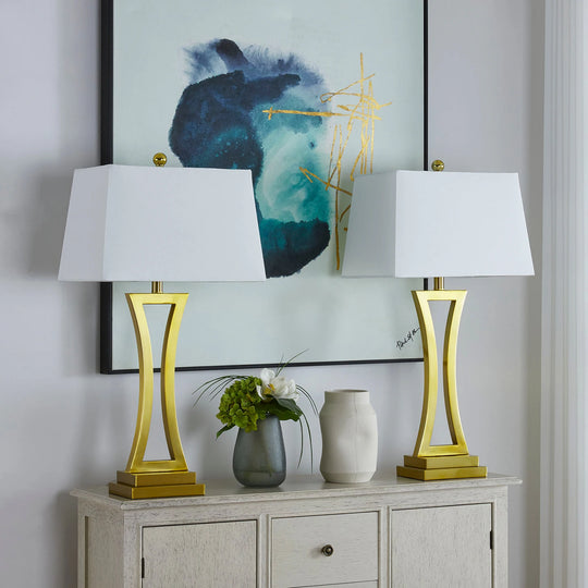 30.75" Bedside Table Lamp Set (Set of 2)