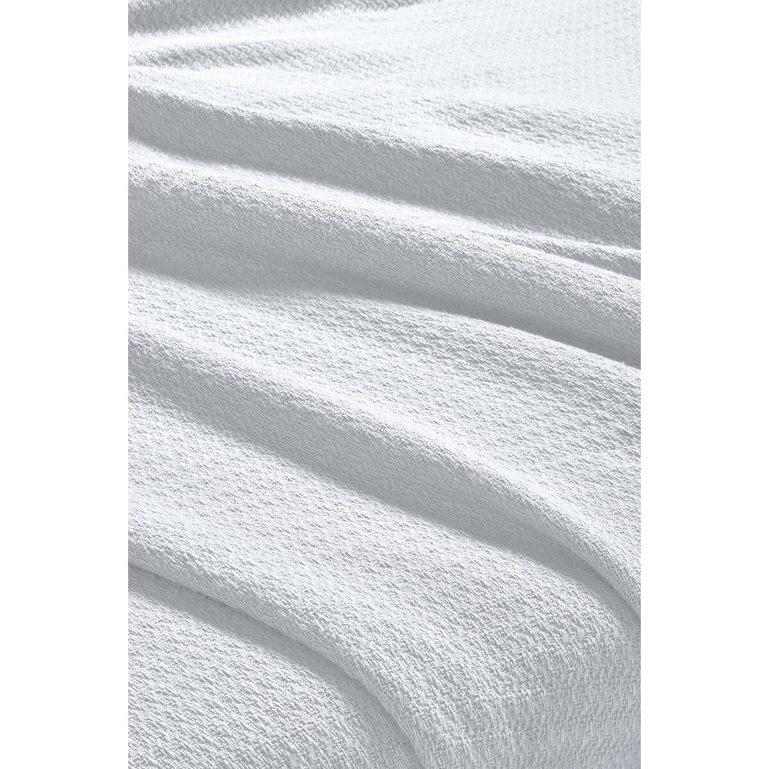 Waffle Weave Honeycomb Knit Soft Cotton Blanket