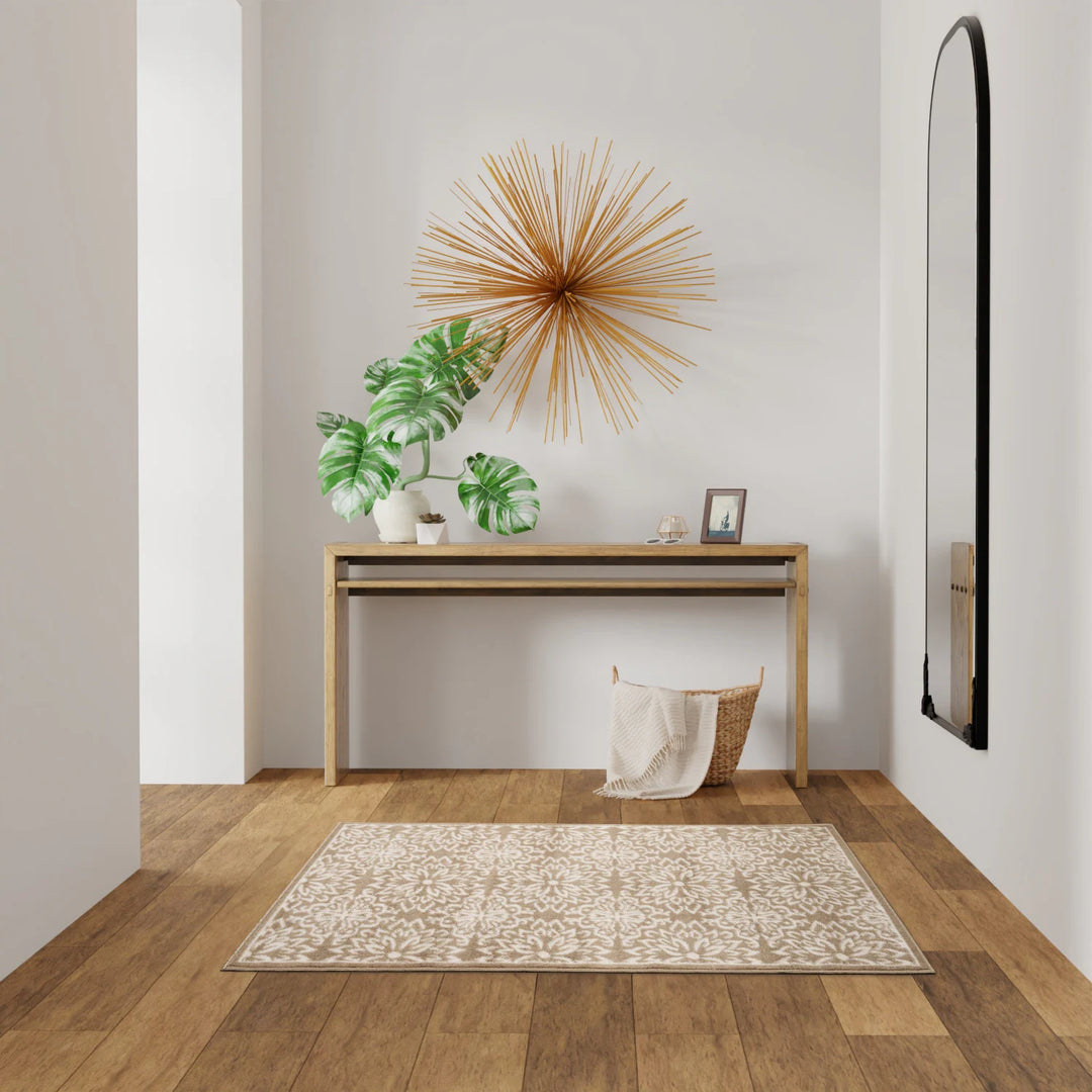 Jubilant Floral Medallion Area Rug