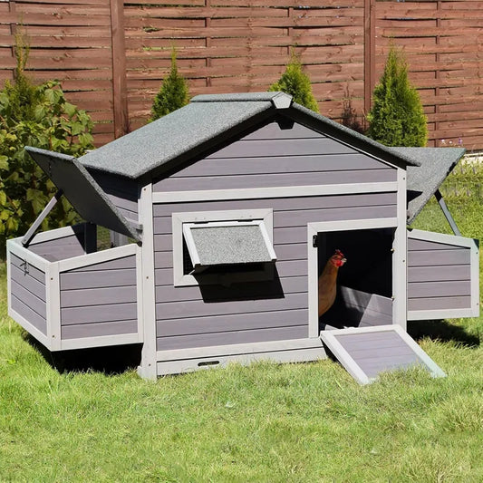 16.8 Square Feet Chicken Coop with Nesting Box