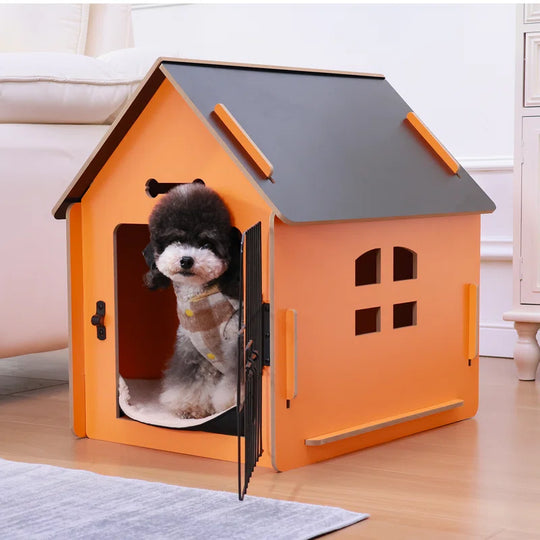 Wooden Movable Dog House