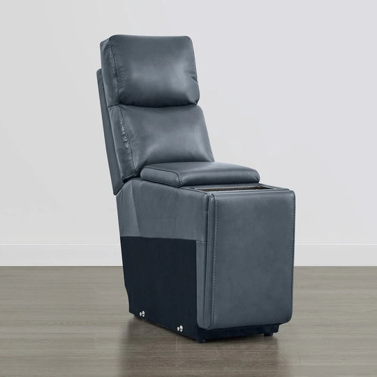 Hadlee Genuine Leather Reclining Sofa with Multi-Function Console.