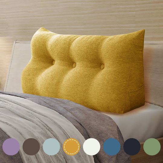 Bed Rest Wedge Reading Pillow Headboard Back Support Cushion