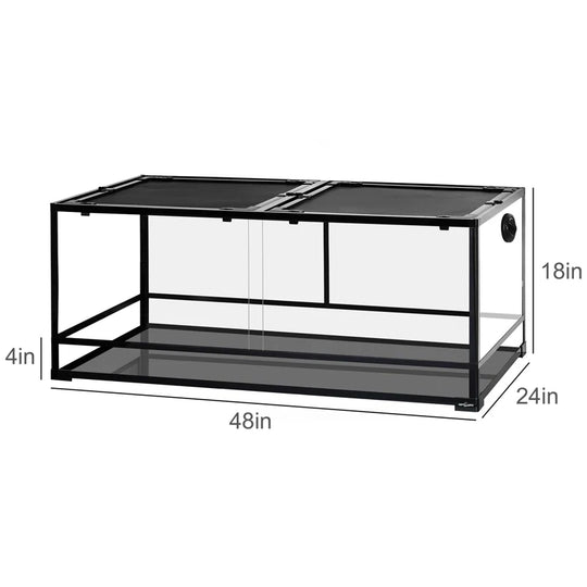 48'' X 24'' X 18'' Reptile Terrarium