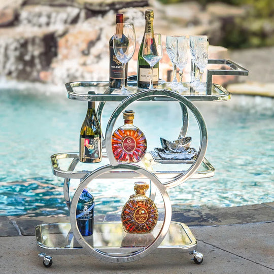 Antu 3-Tier Mobile Home Service Bar Cart
