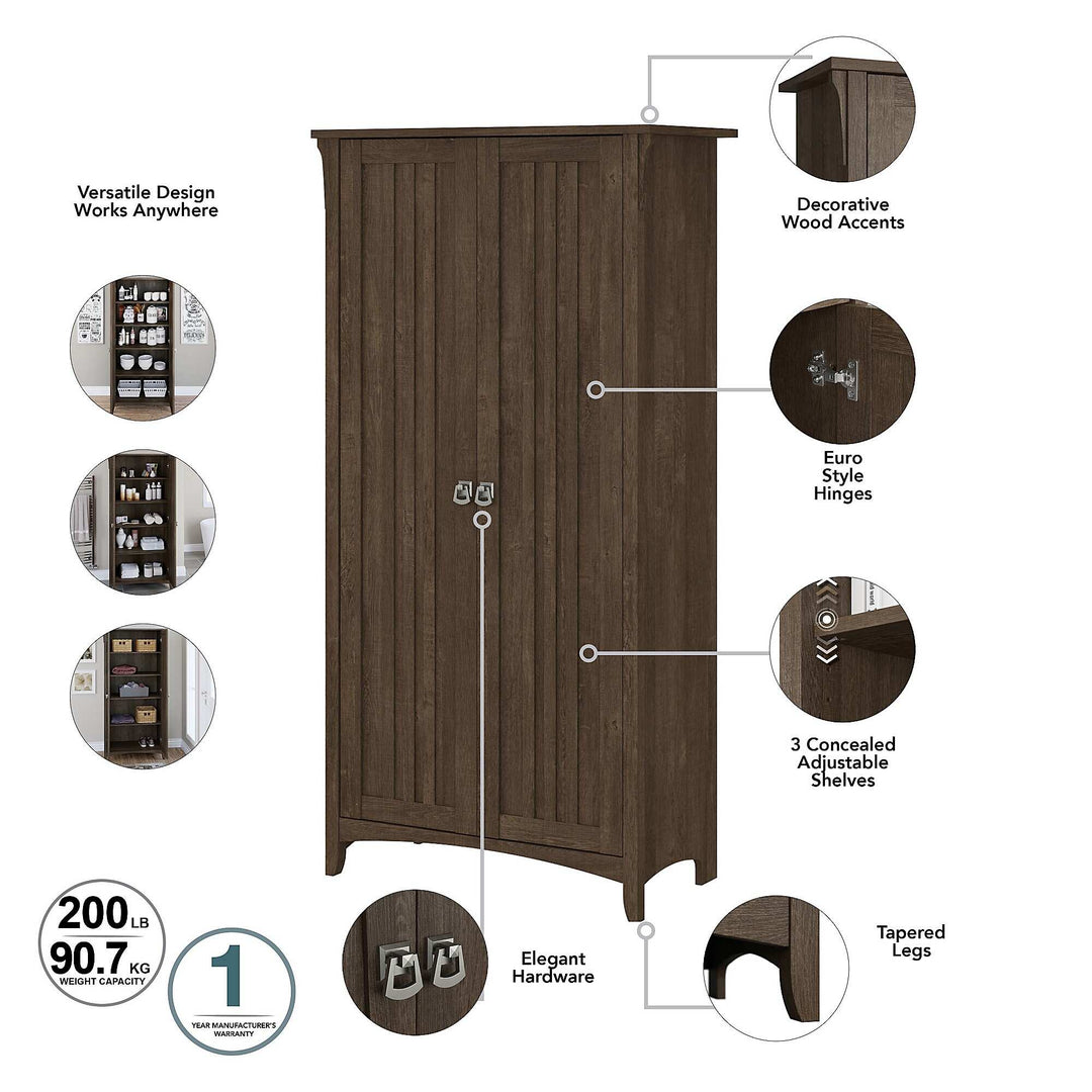 Salinas Bathroom Storage Cabinet with Doors by