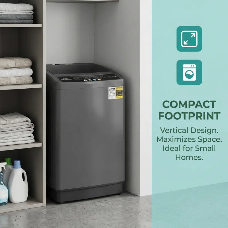 20 Lb Capacity Portable Washing Machine with Turbo Wash Technology - 2-In-1 Washer & Spin Dryer Combo