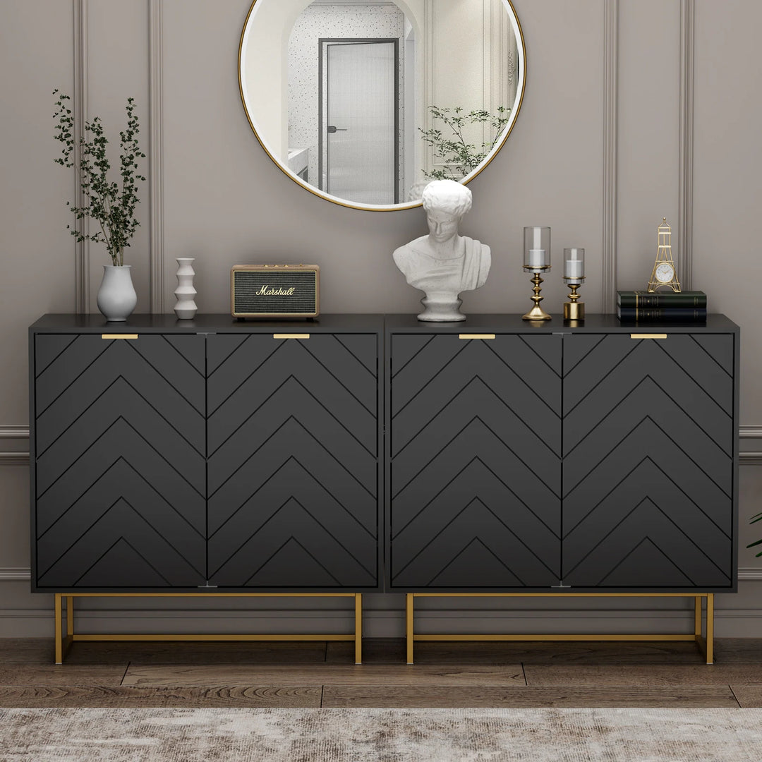 Versatile Sideboard Buffet Cabinet Storage with Adjustable Shelf