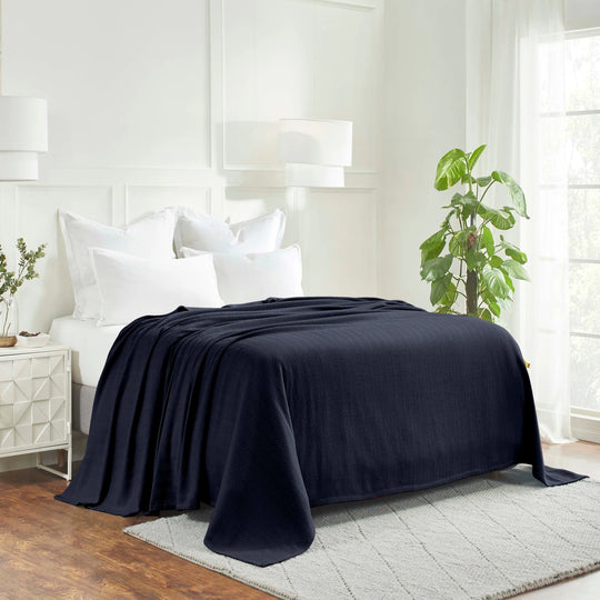 Metro Zig-Zag Chevron All-Season Bedding Cotton Blanket
