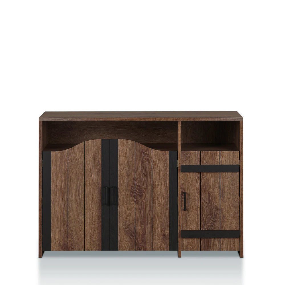 Horr 47-In. Rustic Walnut 7-Shelf Buffet Server