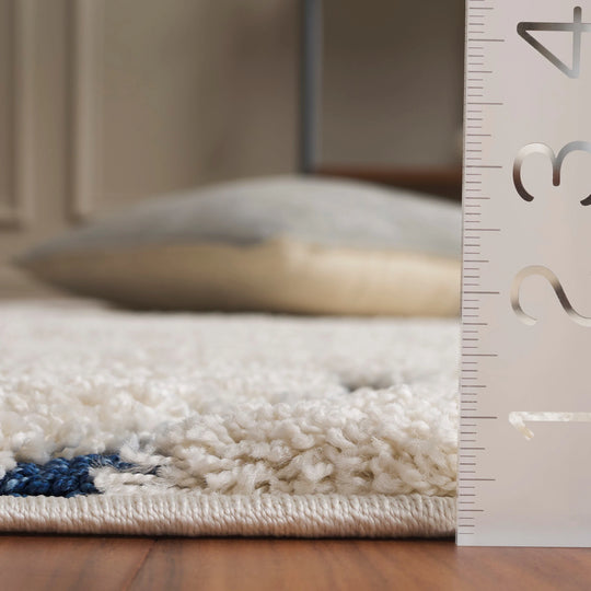 Florida Shag Sigtraud Abstract Waves 1.2-Inch Thick Rug