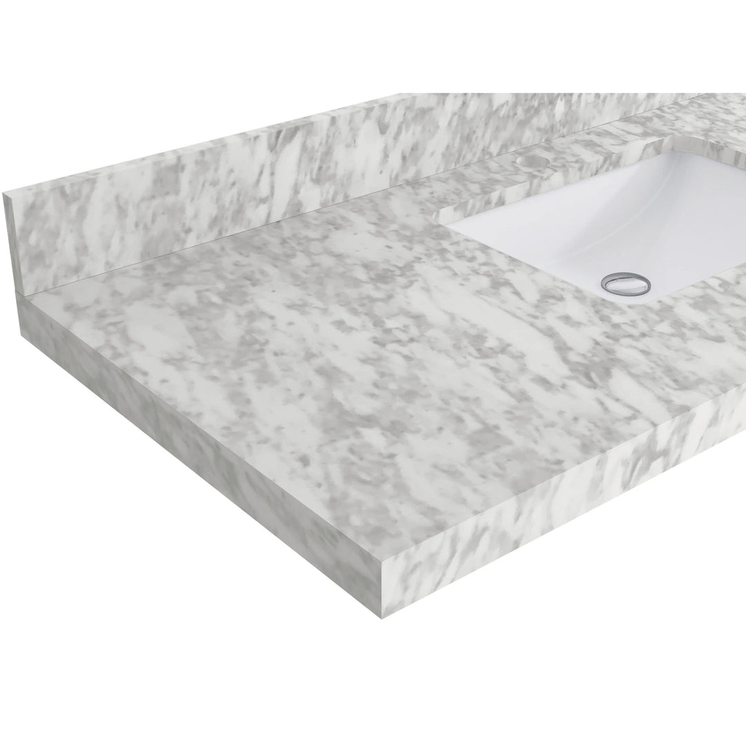 Willow Collection 84 in W X 22 in D X 36 in H Boston Double Bowl Sink Bathroom Vanity with Countertop