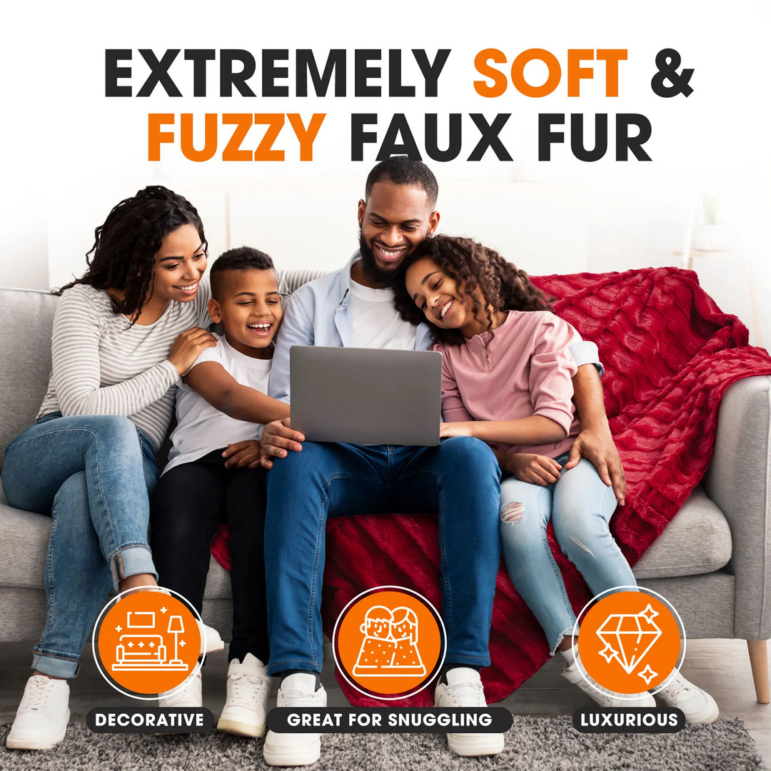 40 X 50 Ultra Soft Faux Fur Throw Blanket