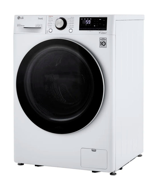 Smart Wi-Fi Enabled Compact Front Load Washer with Built-In Intelligence, White, 2.4 Cu. Ft.