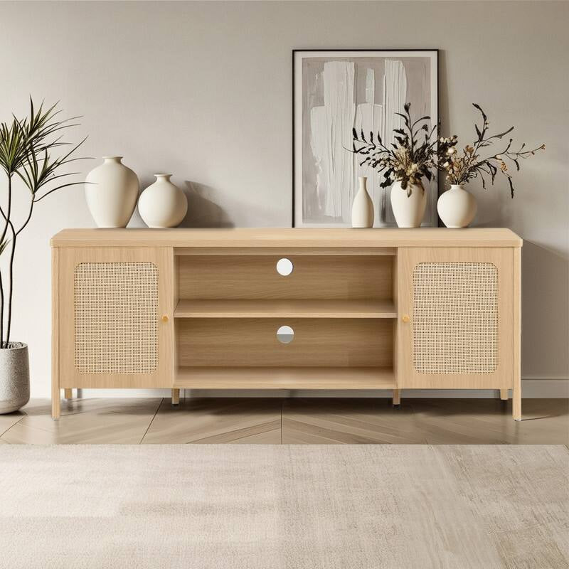 62" Bohemian TV Stand Modern Media Console Entertainment Center