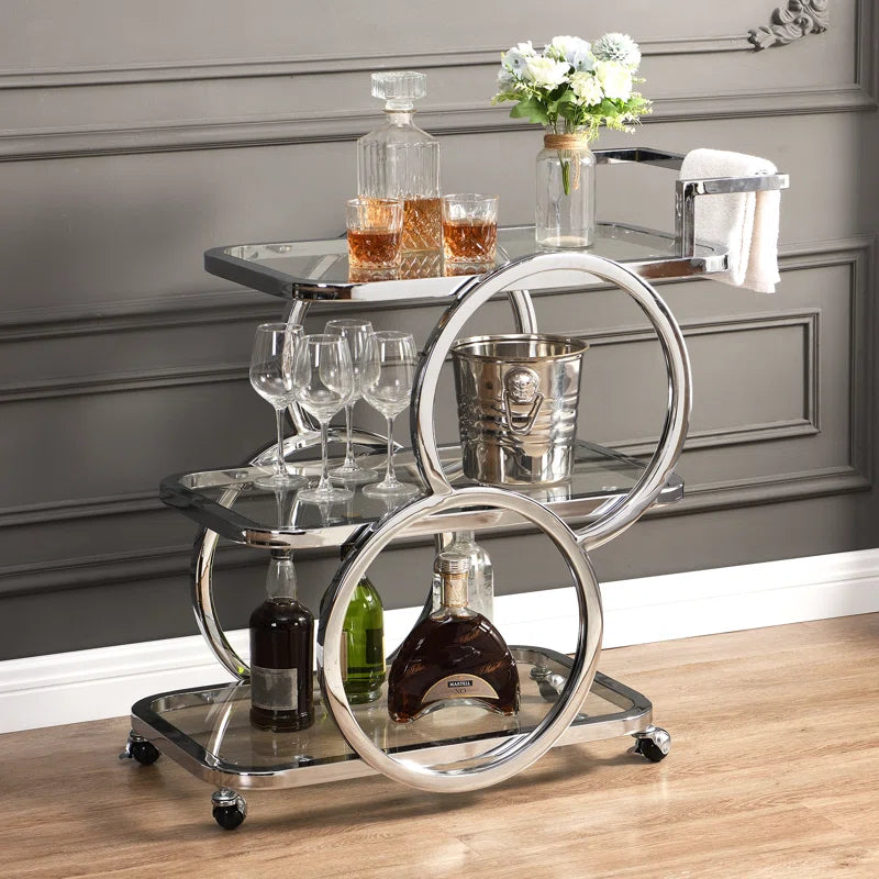 Antu 3-Tier Mobile Home Service Bar Cart