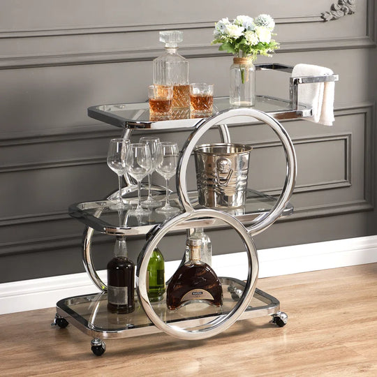 Antu 3-Tier Mobile Home Service Bar Cart