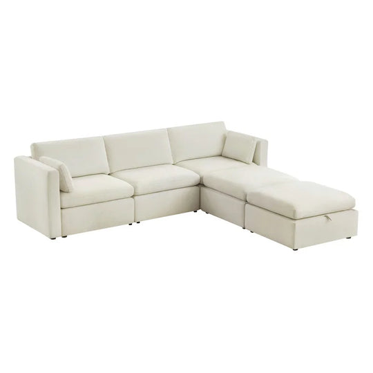 Mia Oversized Modular Sectional Fabric Sofa