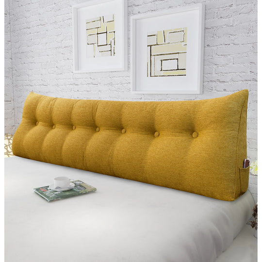 Bed Rest Wedge Reading Pillow Headboard Back Support Cushion
