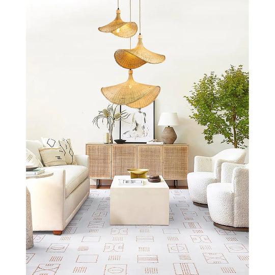 Three Lights Unique Rattan Pendant Light