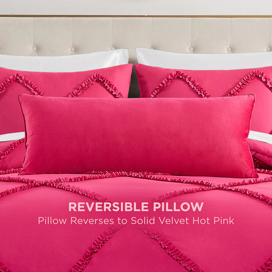 Silver Rhinestone Pillow 16" X 36"