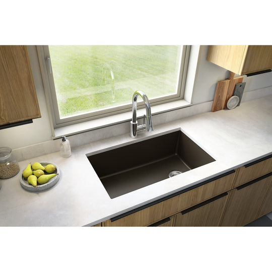 Undermount Quartz Single-Bowl Kitchen Sink