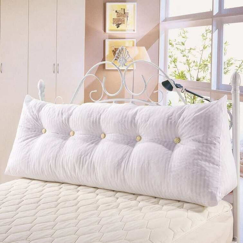 Bed Rest Wedge Reading Pillow Headboard Back Support Cushion