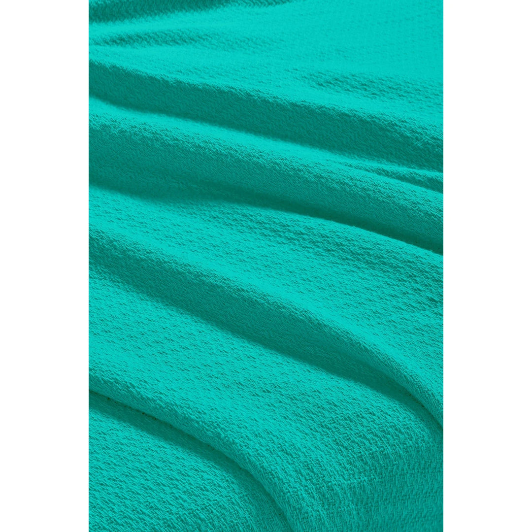 Waffle Weave Honeycomb Knit Soft Cotton Blanket