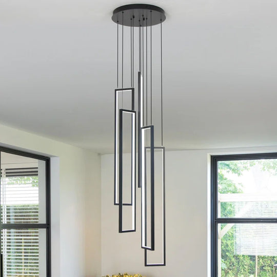 Savea 5-Light High-Ceiling Dimmable Cluster Pendant