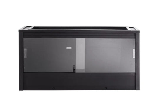 Ecoflex Large Reptile Enclosure with Matching Cabinet Stand Set in Black