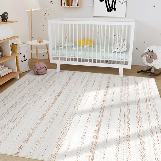 Anthonyville Area Rug Living Room Rugs: Washable Boho Large Neutral Farmhouse Soft Moroccan Stain Resistant Indoor Floor Carpet for Bedroom Nursery Kids Playroom Office Dining Room Home House Decor