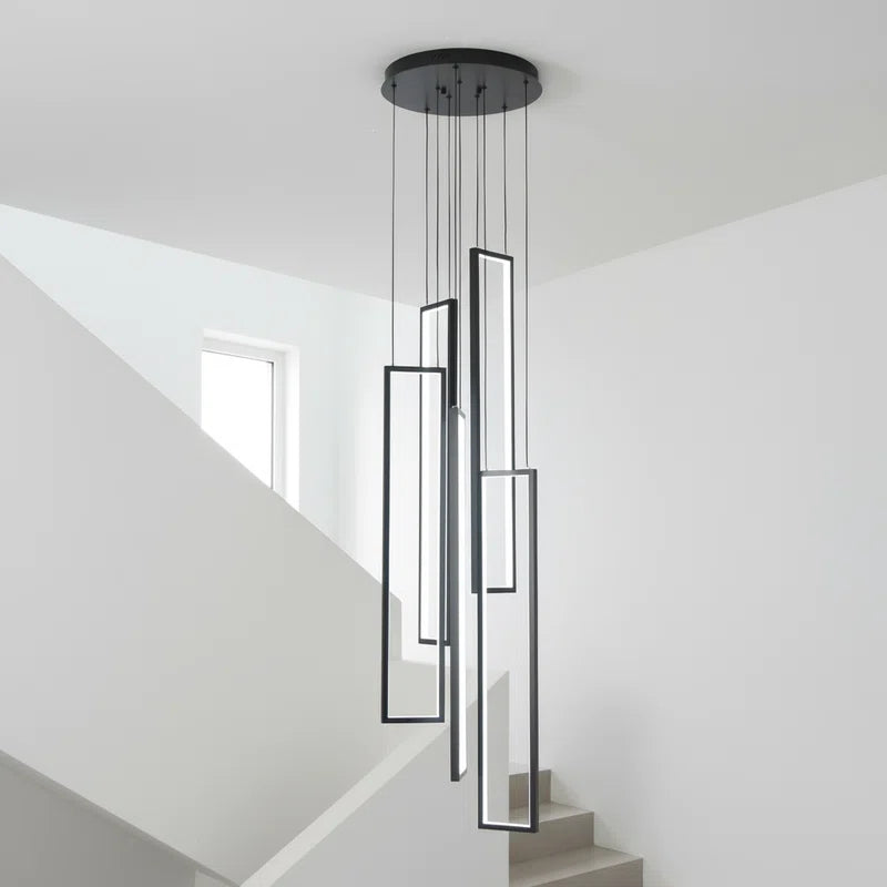 Savea 5-Light High-Ceiling Dimmable Cluster Pendant