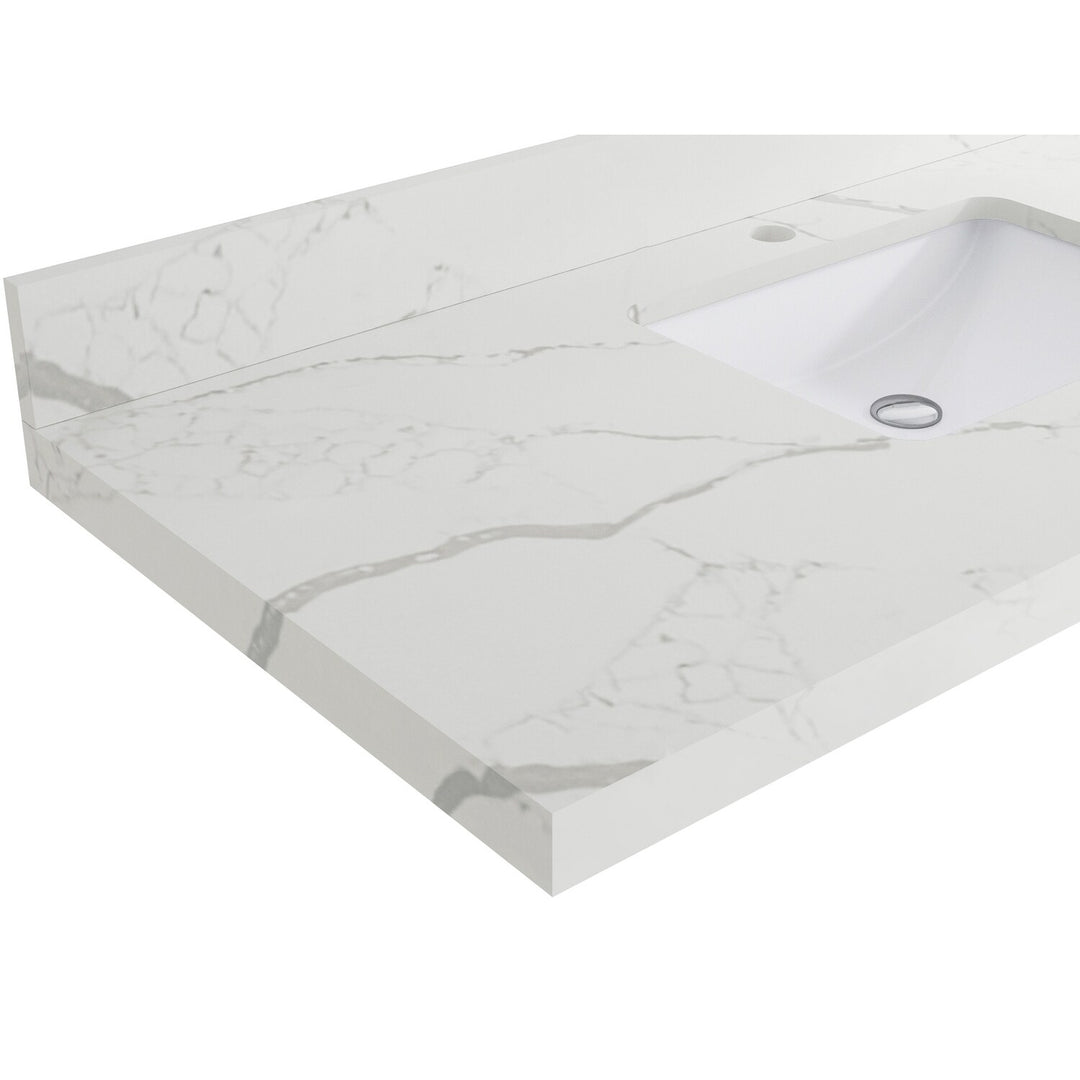 Willow Collection 84 in W X 22 in D X 36 in H Boston Double Bowl Sink Bathroom Vanity with Countertop