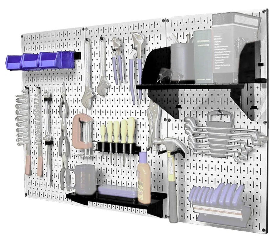 Pegboard Standard Tool Storage 32" H X 48" W Kit