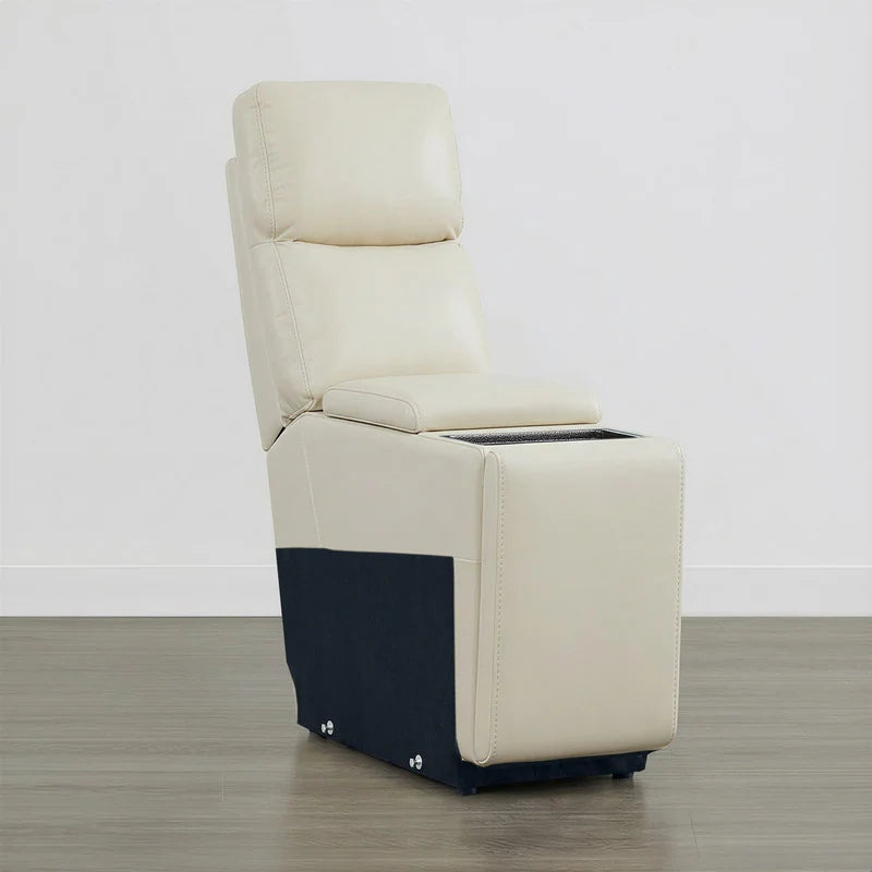Hadlee Genuine Leather Reclining Sofa with Multi-Function Console.