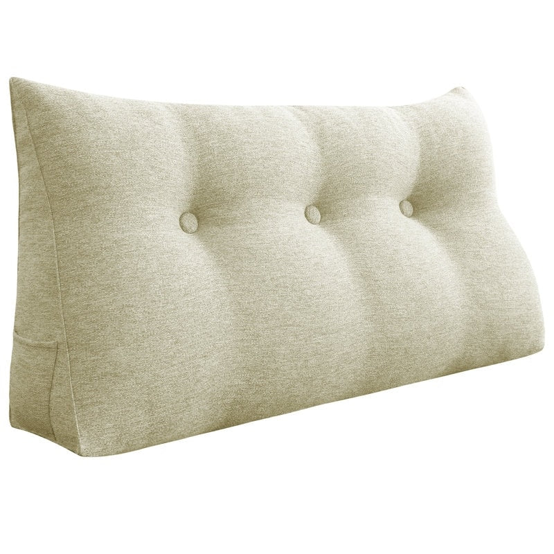Bed Rest Wedge Reading Pillow Headboard Back Support Cushion