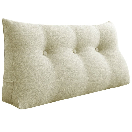 Bed Rest Wedge Reading Pillow Headboard Back Support Cushion