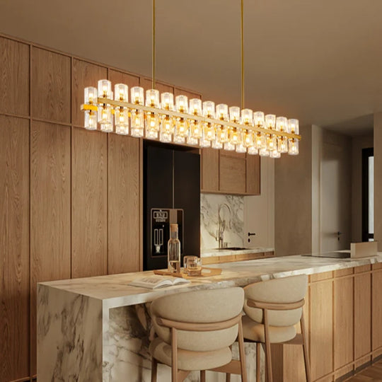 Wagon Wheel Chandelier with Crystal Shade