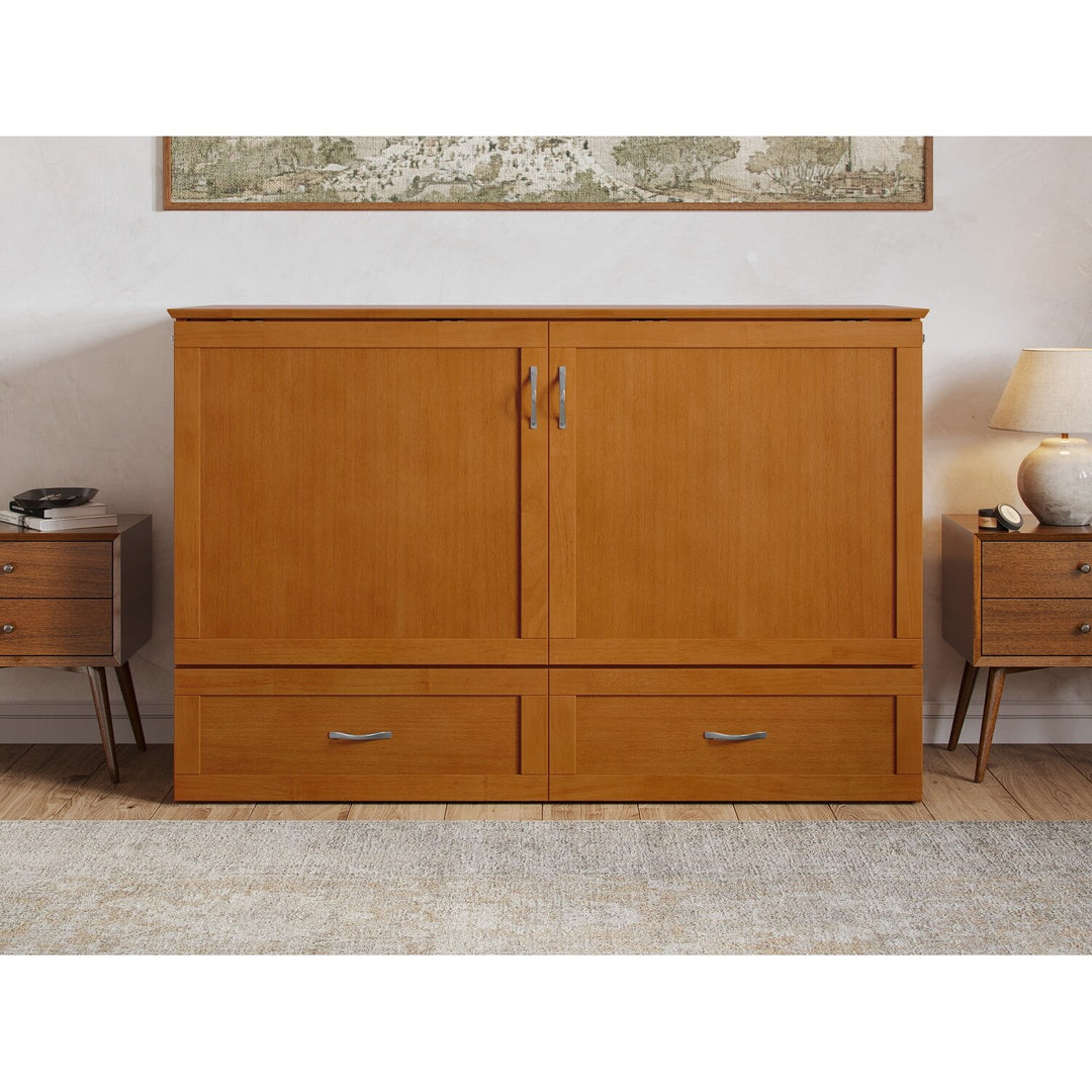 Hamilton Murphy Bed Chest with Mattress and Storage Drawer