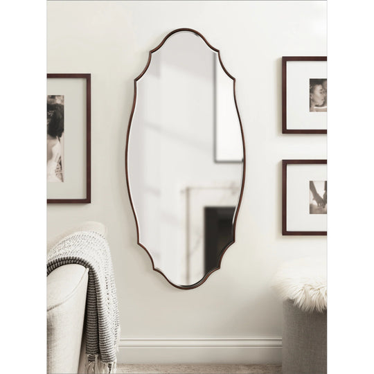 Leanna Scalloped Oval Wall Mirror