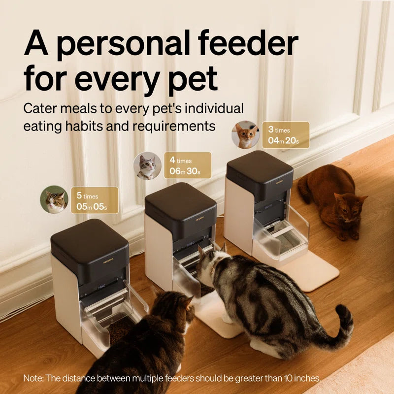 One RFID Automatic Feeder with Smart APP Control, Coffee, 3L, 1 Count