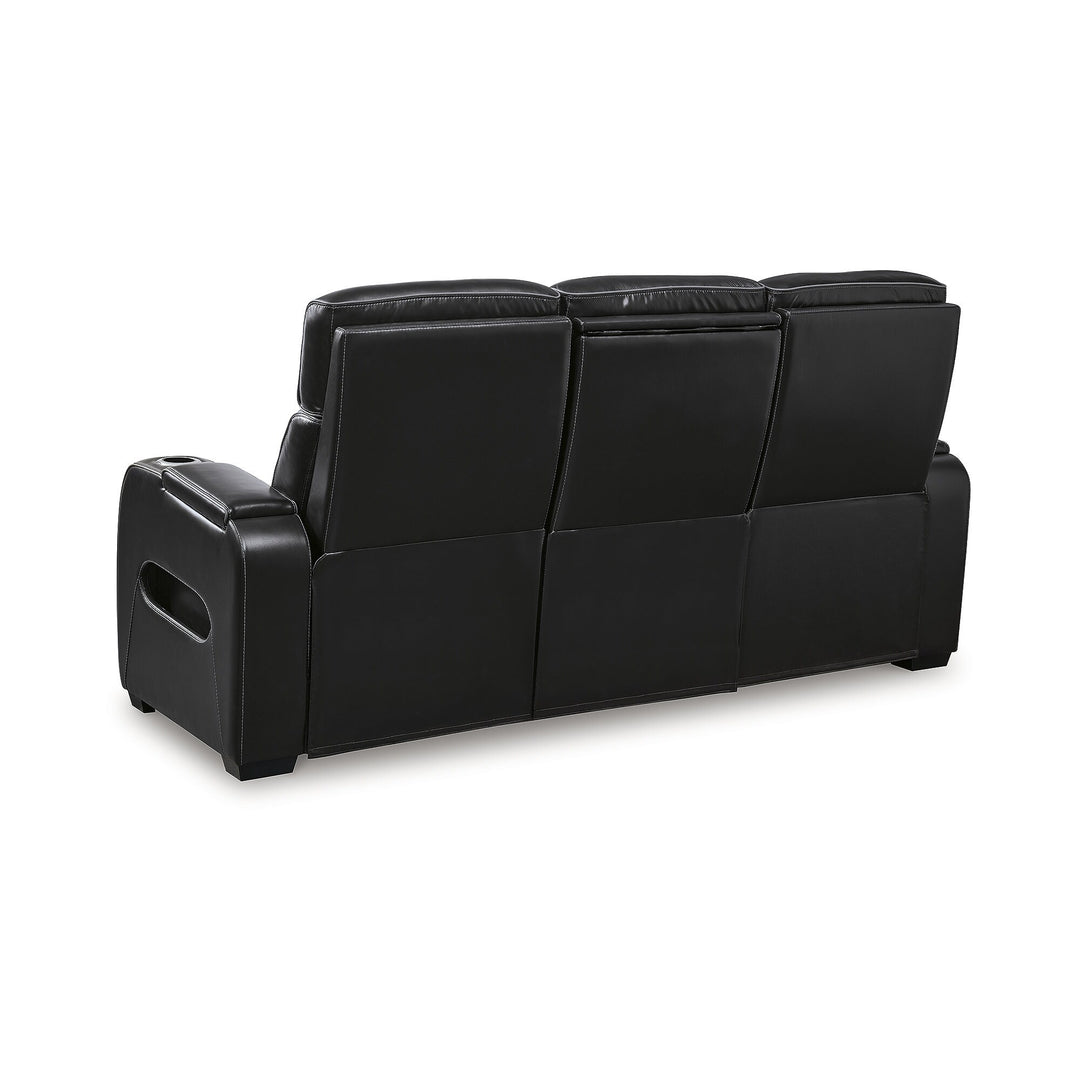 Boyington Black Power Reclining Sofa - 86"W X 38"D X 44"H