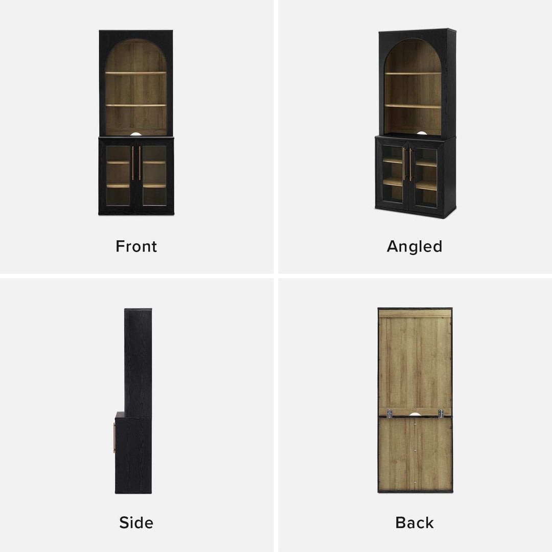 Mopio Blake Acrylic Cabinet with Hutch