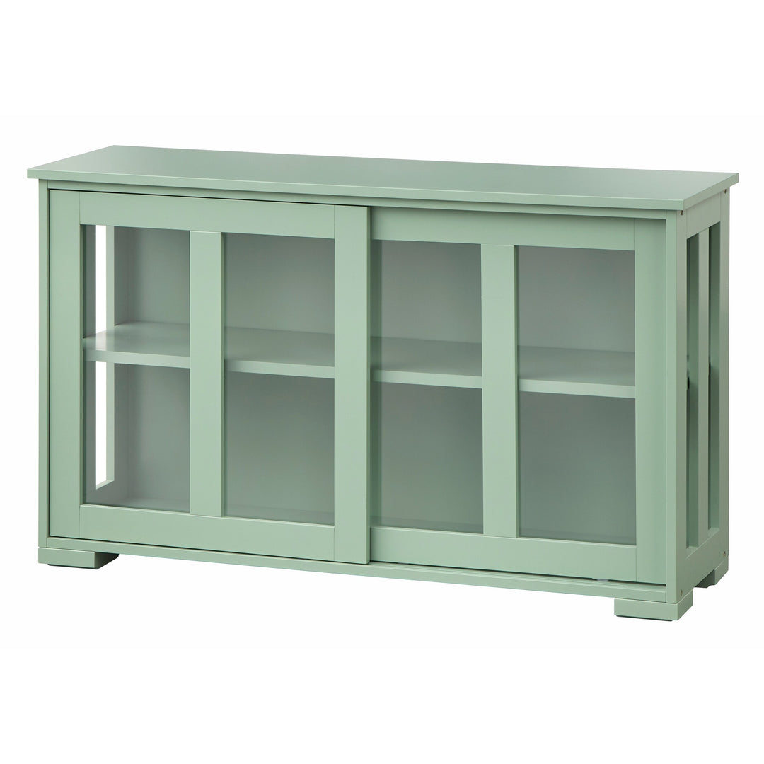 Jefferson Sliding Glass Door Stackable China Cabinet