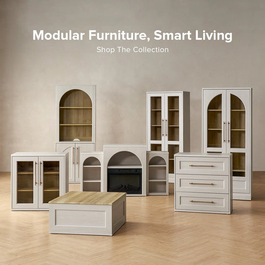 Mopio Blake Acrylic Cabinet with Hutch