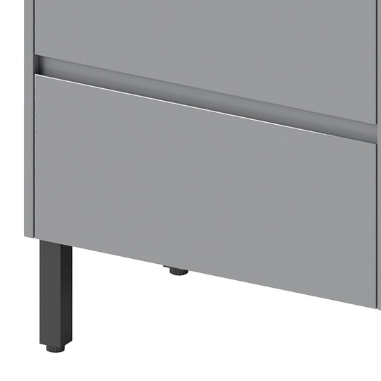 37" Freestanding Single Bathroom Vanity with 1 Soft Closing Cabinet & 2 Drawers